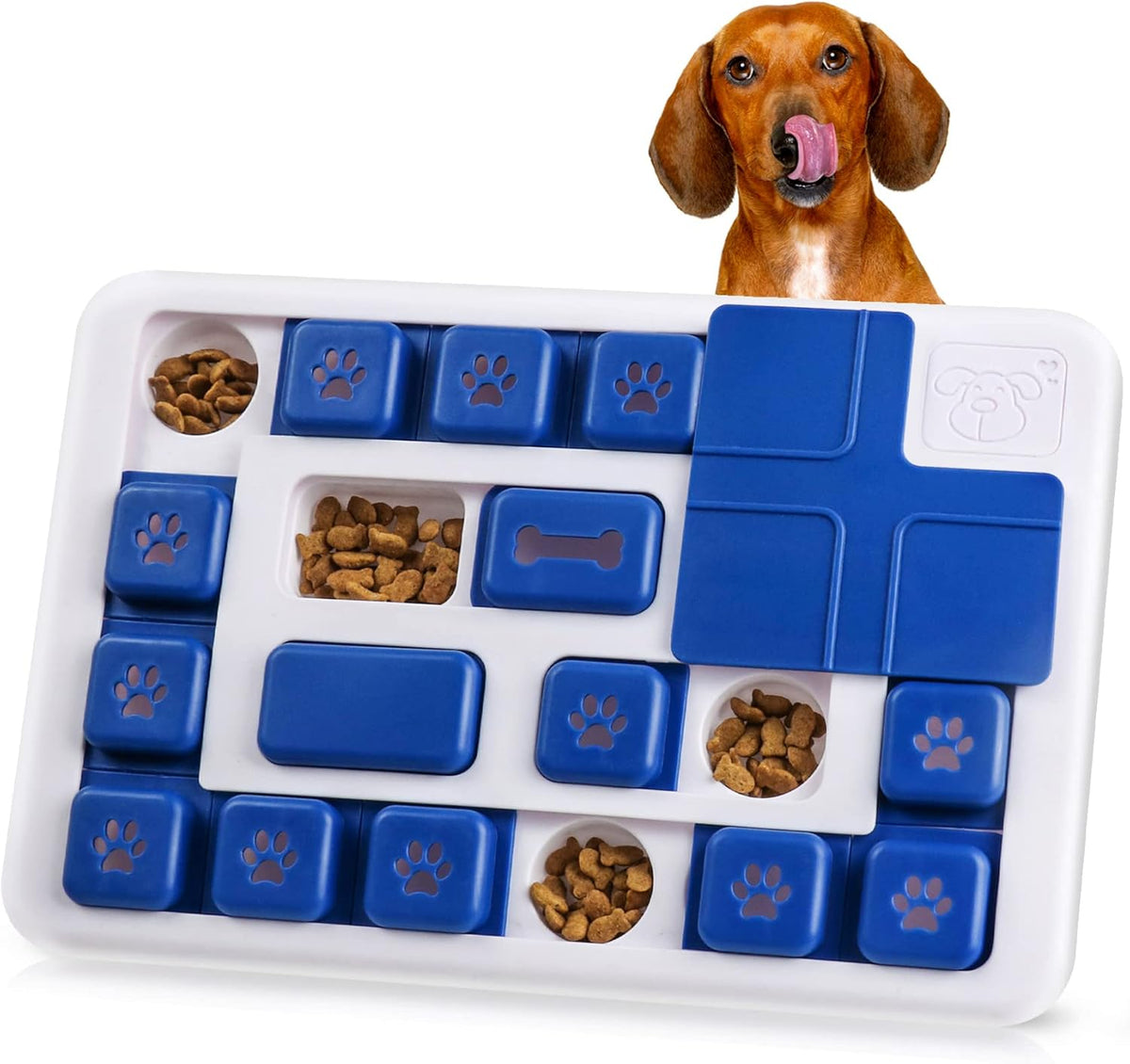 Interactive Dog Puzzle Toy Slow Feeder Treat Dispenser-0
