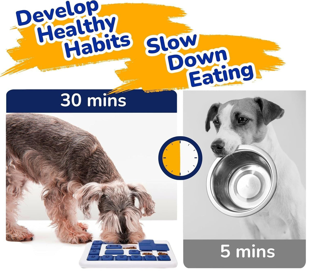 Interactive Dog Puzzle Toy Slow Feeder Treat Dispenser-2
