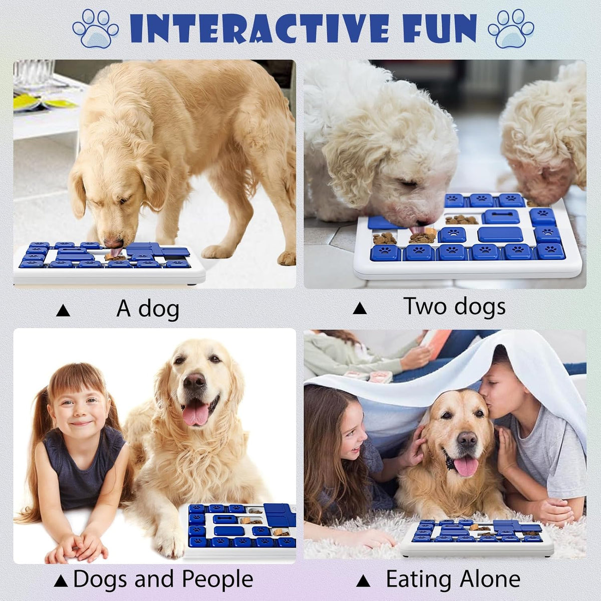 Interactive Dog Puzzle Toy Slow Feeder Treat Dispenser-3